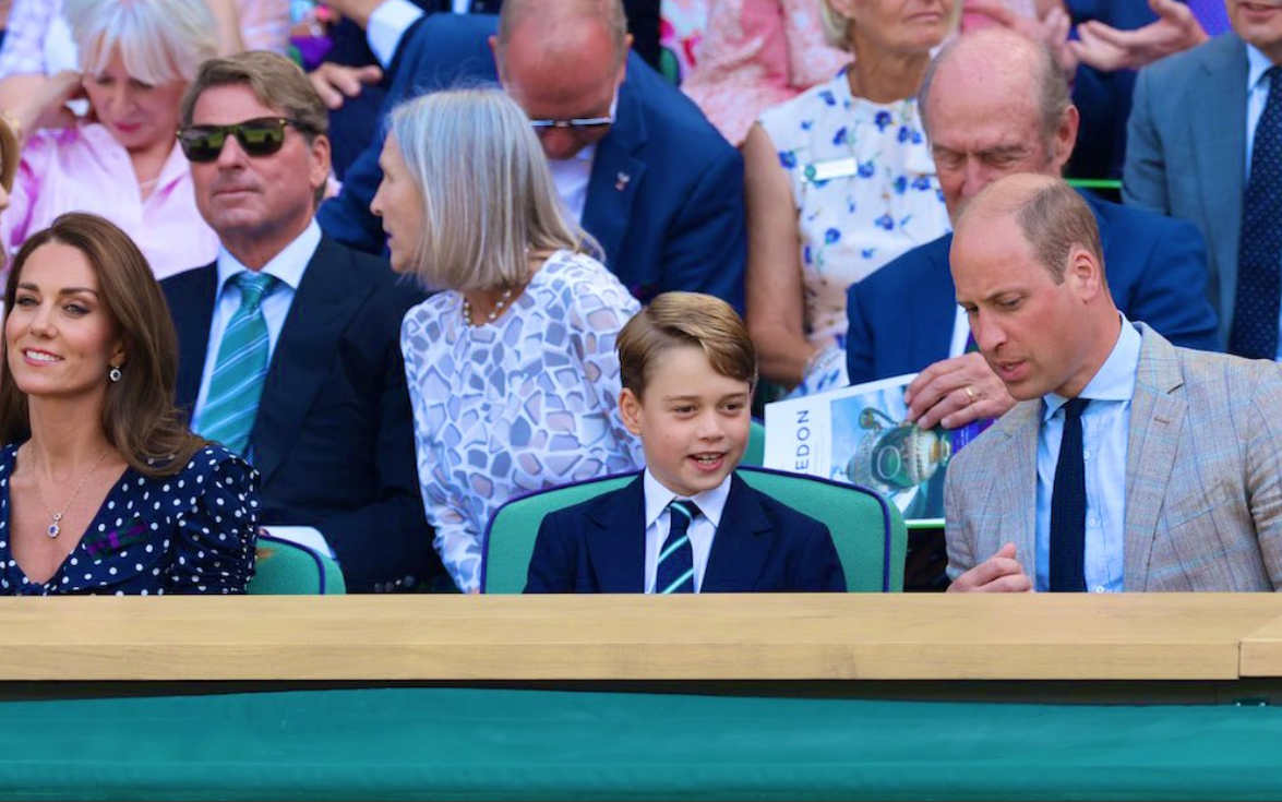 Książę George przypadkową gwiazdą Wimbledonu /fot. twitter