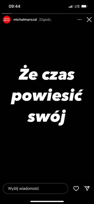 ''Billboard dla Jarosława'', fot. instagram.com/michalmarszal