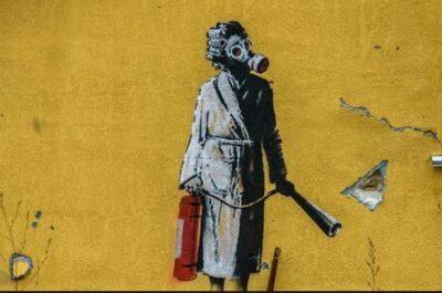 Banksy publikuje kolejne dzieła stworzone w dobie kryzysu. Czy jest to uliczna galeria w ruinach?/ fot. Instagram/ Banksy